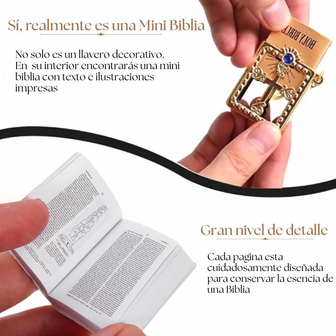 Mini Biblia en Llavero